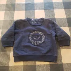 Petit Bateau ネイビー くじら　トレーナー　67cm