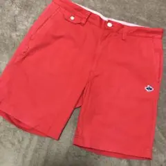 ° PEARLYGATES ハーフパンツ メンズ サイズ6（LL相当）赤 ゴルフ