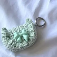 ハンドメイド フリルミニポーチ