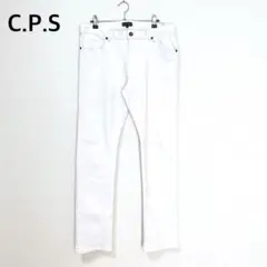 CPS シーピーエス【L】デニムパンツ Gパン ストレッチ ストレート 白