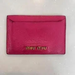 miumiu カードケース パスケース ピンク