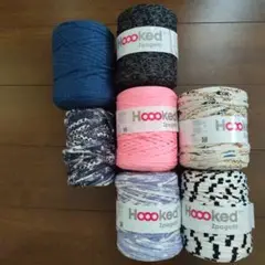 手芸ＴシャツヤーンHoooked Zpagetti 8個セット
