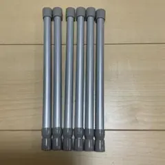 調整可能なグレーの突っ張り棒（25〜40㎝） 6本セット