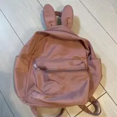 ウサギの耳付きピンクリュック
