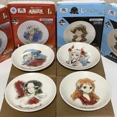 一番くじ ワンピース 大海賊百景 アニバーサリー 記念プレート 4種セット