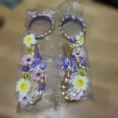 フラワー付きカチューシャ　プリンセス　2個組
