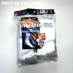 新品　アメリカ製　FRUIT OF THE LOOM 靴下　ソックス　6足セット