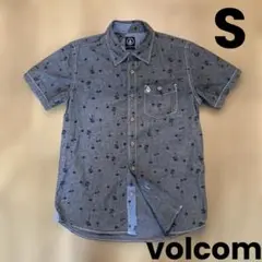 Volcom パームツリー柄 半袖シャツ S