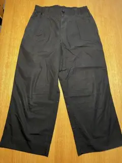 MHL 濃紺コットン ワイドパンツ