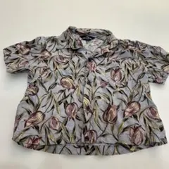 COMME CA DU MODE 花柄半袖シャツ 120cm