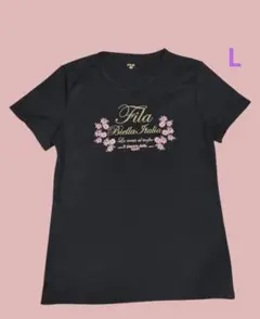 【美品】FILA ネイビー Tシャツ L テニス バドミントン