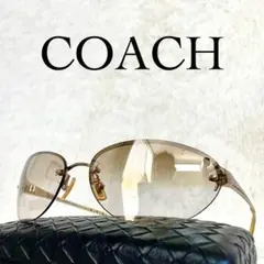 極美品　COACH　CAROLINE　サングラス　シグネイチャー　ミラーレンズ