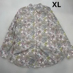 エンスウィート　大きいサイズ　花柄/総柄シャツ　ブラウス　XLサイズ　美品
