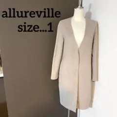allureville アルアバイル ロングコート ノーカラーコート