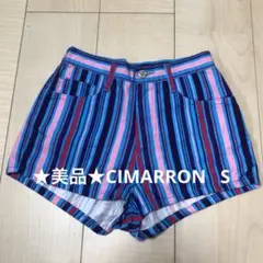 ★美品★シマロン　CIMARRON ストライプ　ショートパンツ　S