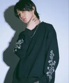 エルノロゼット Ellno Loset 袖刺繍ヘビーウェイトスウェット