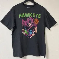 MARVEL HAWKEYE Tシャツ Lサイズ ダークグレー　古着　USED