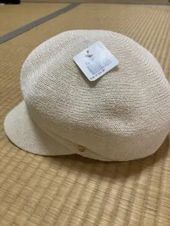 新品未使用⭐︎アイボリー色ポコポコキャスケット