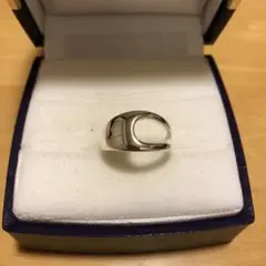 【NEW】 silver925刻印中抜けデザインリング