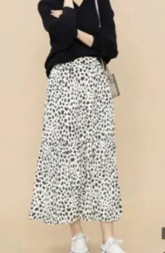 ADAM ET ROPÉ ダルメシアンプリントスカート レオパード