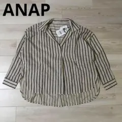 ANAP アナップ　ストライプスキッパーシャツ