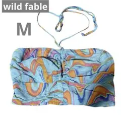【wild fable 】ベアトップ・チューブトップ M マルチカラー