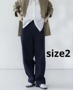 crewre クルーレ デニム ソフトカーヴィデニムスラックス サイズ0 crewre online shop / ソフトカーヴィーデニムパンツ