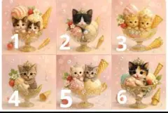 276　★オーダーページ★ハンカチ　ねこちゃんサンデー柄8/25りんご様パネル