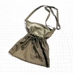 新品未使用 Rhodo lirioN ロドリリオン サコッシュ カーキ 刺繍 緑