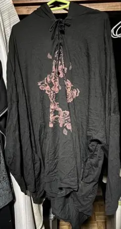 CIVARIZE ブラック フード付きロングトップス