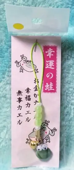 筑波山【根付け】幸運の蛙