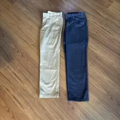 無印良品　ストレッチチノスリムパンツ　2本セット