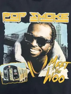 【POP SMOKE ポップ・スモーク　ラッパー　ヒップホップ　ラップTシャツ】