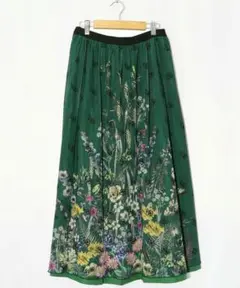 イズスカラー542263：花蝶柄チュールリバーシブルスカート