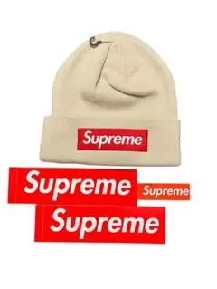 ●新品 Supreme NewEra Box Logo Beanie Stone