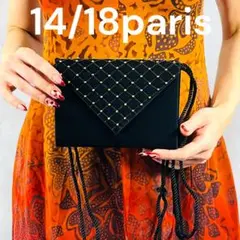 【レア】14/18 Paris ブラック パーティーバッグ