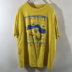 T-159 Ukraina MAP プリント Tシャツ XXL