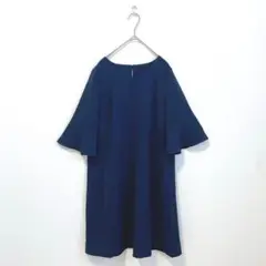 【MEDDUM】ロングワンピース オケージョンドレス 大人きれいめ ネイビー