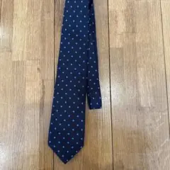 Paul Stuart ネイビー ドット ネクタイ