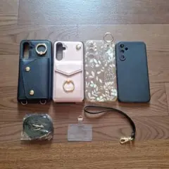 スマホケース4点セット ショルダーストラップ付き　GalaxyA54