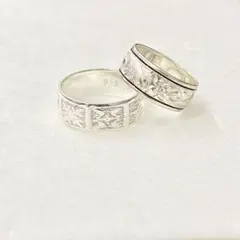 ハワイアンジュエリー シルバーリング　　　ハワイアンキルト  silver925