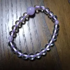 アメジスト&水晶ブレスレット
