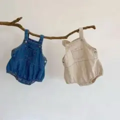 デニム　サロペット