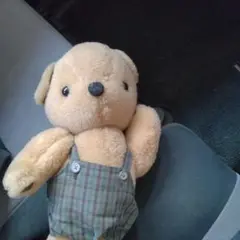 最終価格☆Familiar ぬいぐるみ クマ オーバーオール付き