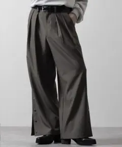 CLEL マルチシルエットルーズサイドボタンパンツ Lサイズ