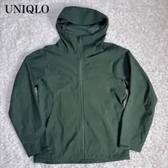 UNIQLO ブロックテックパーカ 3Dカット グリーン M
