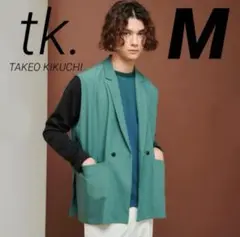 ❤タケオキクチ❤スリーブレスジャケット M キレイめスタイル オーバーサイズ