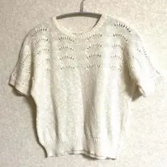 Saint Joie アイボリー 半袖ニット M
