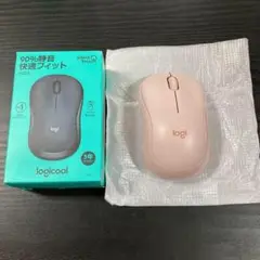 【logicool】静音マウス M220 ピンク 無線 小型 ワイヤレス➂