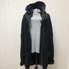 ナノ ユニバース ニットフード付きコート